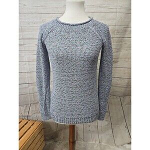 Talbots Sweater Women's Size‎ Petite Small? Pastel Coastal Cotton Blend Crochet